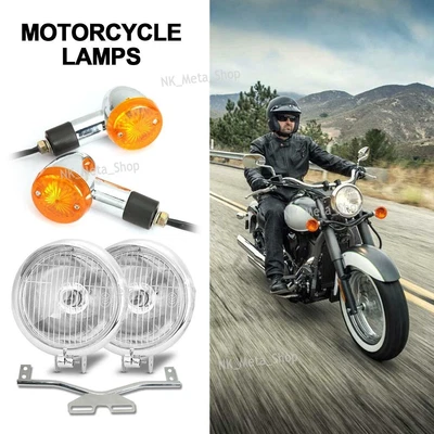 $66.79 • Buy Driving Spot Fog Turn Signal Light Bar For Yamaha V Star 250 650 950 1100 1300