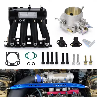 D15 D16 D-SERIES INTAKE MANIFOLD + Throttle Body FOR 1988-2000 CIVIC CRX DEL SOL • $189