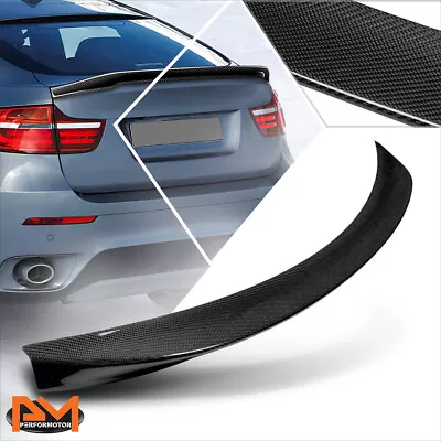 For 08-14 BMW X6 Real Carbon Fiber P2-Style Duck Bill Rear Trunk Spoiler Wing • $133.89