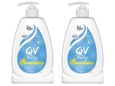 2 X Ego QV Baby Gentle Wash 500g Mild Cleansing For Hair & Body • $43.31