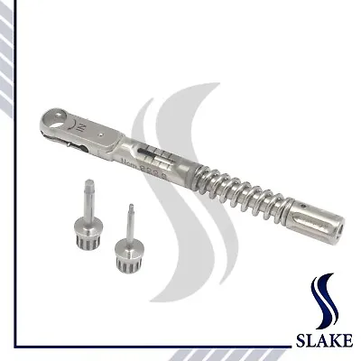 $32 • Buy Dental Implant Torque Wrench Ratchet 10-70 Ncm Hex 1.25mm And 2.42mm With Driver