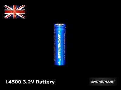 14500 500mAh 3.2V Battery Lithium LiFePo4 AA Rechargeable Solar Light Batteries • £4.39