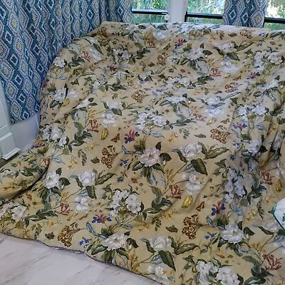 Vintage Waverly Williamsburg Multicolor Magnolia King Size Reversible Comforter • $229.99