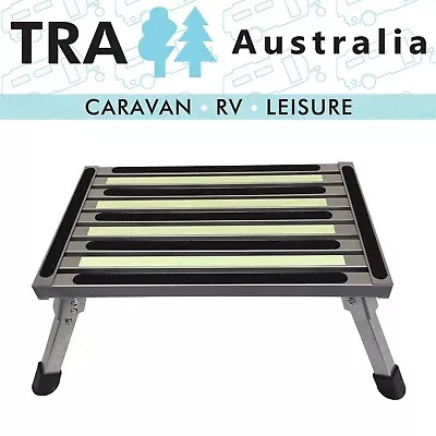TRA Australia Illuminating Single Folding Portable Caravan Camping Step Stool • $59.95