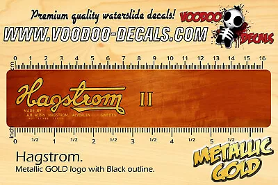 Hagstrom II Logo (GOLD) Waterslide Decals • $11.90