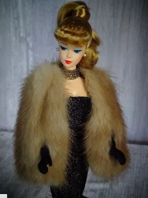 AllforDoll Fur STOLE - WRAP For Barbie Vintage Silkstone Fashion Royalty Doll • $85.44