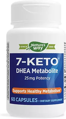 Nature's Way 7-KETO3 DHEA Metabolite 25mg Potency 60 Capsules  • $31.89