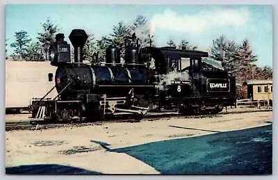 Postcard Edaville Railroad #8 Baldwin Locomotive C52 • $5.97