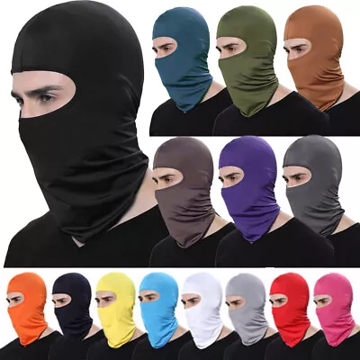 Balaclava Thin UV Protection Face Mask Tactical Sun Hood Ski Masks For Men Women • $5.88