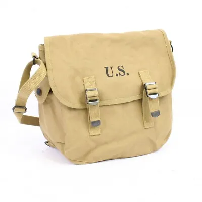 Replica M36 Musette Bag Khaki With Modified Haversack Shoulder Strap US Army ... • $26.52