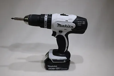 A Makita 18v LXT Combi Drill Model (DHP453) + Makita 5.0Ah 18v Li-ion Battery • £79.95