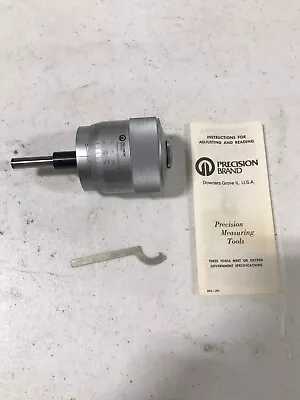 New Precision Brand 0-1” Travel 2” Micrometer Head .0001 Mic Machinist Tool • $45