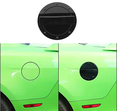 Black Filler Fuel Door Gas Tank Cap Cover Trim Bezel For Ford Mustang 2010-2014 • $21.62