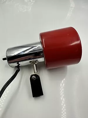 Metal Red Lamp Vtg Mcm Art Deco • $29.99