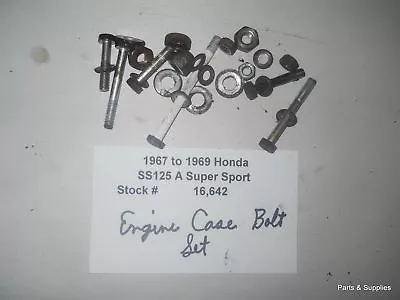 Honda SS125 SS 125 Super Sport Engine Case Bolt Set • $22.60