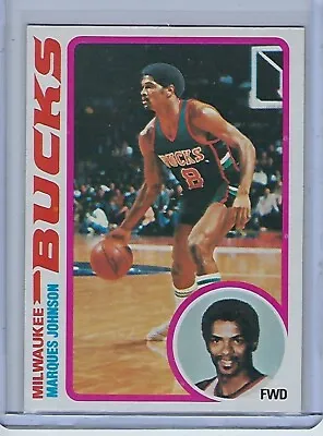 Marques Johnson Rookie 1978-79 Topps Milwaukee Bucks Ucla • $1.29