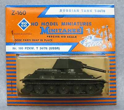 ROCO MINITANK #Z-160 Russian T-34/76 Medium Tank W/76.2mm Cannon C9 NIB • $16.95