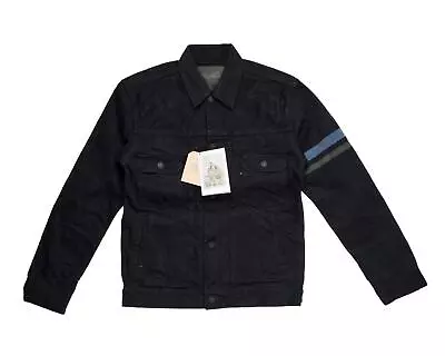 Momotaro Jeans $415 NWT Indigo X Black Type II  GTB  Selvedge Denim Jacket 40 M • $288.96