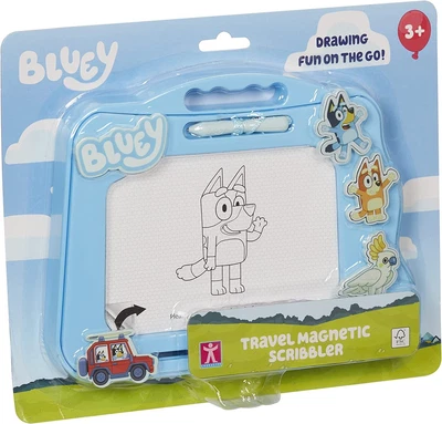 £16.03 • Buy Bluey Travel Magnetic Scribbler Pad With Pen And 3 Stamps, Draw And Erase With 