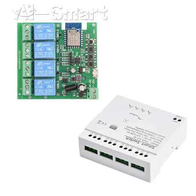 £11.16 • Buy Micro USB 5V/DC7-32V 4 Way Wifi Remote Control Relay Switch Module For Tuya APP