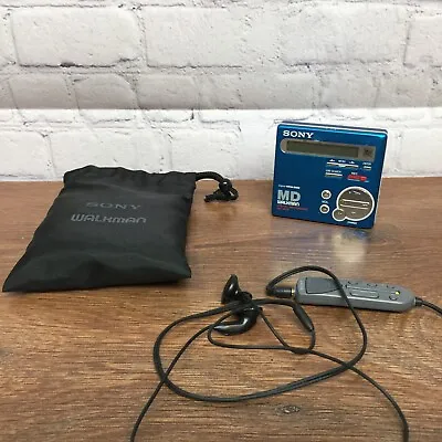 £92.99 • Buy Sony Walkman MD Mini Disc Player MZ-R900 - Blue - Fully Working