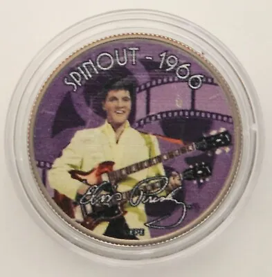 Elvis Presley Half Dollar Coin In Capsule - Spinout 1966 • $10
