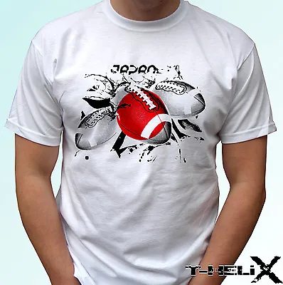 Japan Rugby Flag - White T Shirt Top Tee Football Design Mens Kids Sizes • £9.99