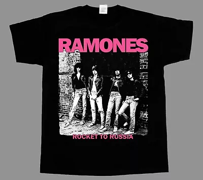 S-5xl Ramones Rocket To Russia New Black Short/long Sleeve T-shirt • £11.87