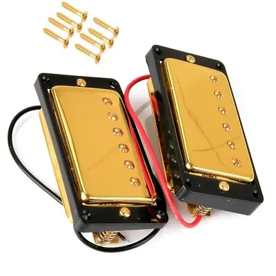 Sealed Electric Humbucker Pickup SET For Gibson Les Paul LP EPIPHONE Guitar Gold • $26.39