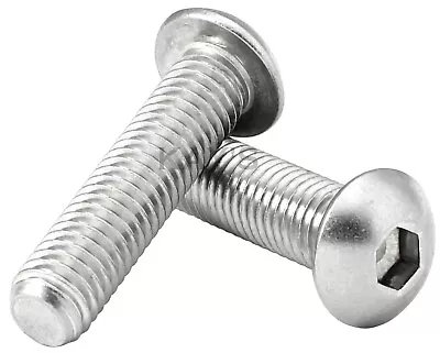 M3 M4 M5 M6 M8 Button Head Screws Allen Key Socket Bolts A2-70 Stainless Steel   • £0.99