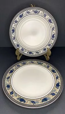 Mikasa Intaglio Arabella Salad Plates Set Of 2 8.5” Stoneware CAC 01 • $15