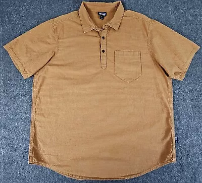 Patagonia Seersucker Popover Shirt Mens XL Organic Cotton Burnt Orange • $19.96