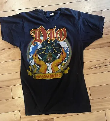 Vintage Ronnie James DIO 1985  Sacred Heart  Tour T-shirt XL Original Sabbath • $199.99