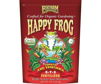 FoxFarm Happy Frog Tomato & Vegetable 4 Lbs Organic Natural Fertilizer 4lbs • $19.99