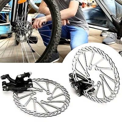 160 Mm Bike Disc Brake Front & Rear Disc Rotor Brake Kit For Mountain Bicycle • $22.69