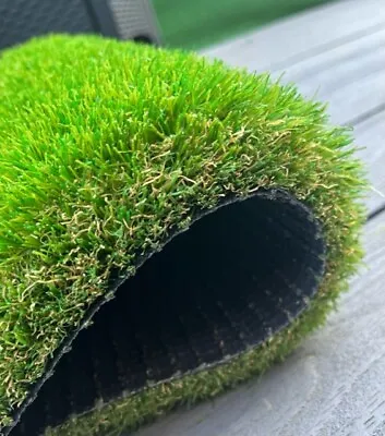 Artificial Grass Fake Grass - 35mm - Astro - Any Size - Fake  Turf • £0.99