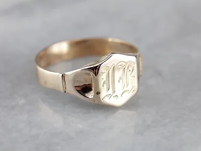 Vintage Monogram  IB  Signet Ring • $685