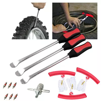 Professional ATV Motorcycle Bike Spoon Tire Lever Iron Tool Kit Change Durable • $27.99