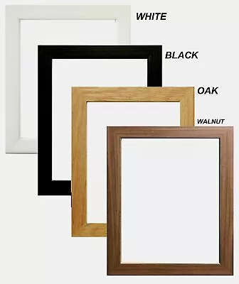 BLACK Picture Frame OAK WALNUT WHITE A2 A3 A4 A5 Modern Poster Photo Frames • £3.89