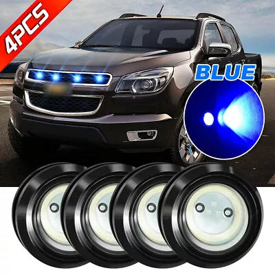 4pcs Blue Raptor Style LED Front Grille Lights Kit For Ford Maverick 2022-2024 • $9.99