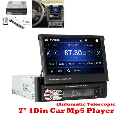 7 In 1Din FM USB SD Car Stereo Radio HD Mp5 Player Touch Screen Bluetooth Radio • $120.92