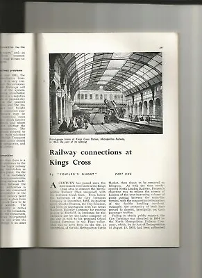 Metropolitan Railway  Widened Lines  London Kings Cross  LT Moorgate  RM 1962 • £1.98