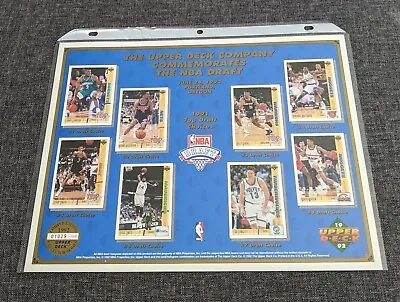 Upper Deck Basketball Numbered Commemorative Promo Sheets NBA HOFers Legends • $4.99