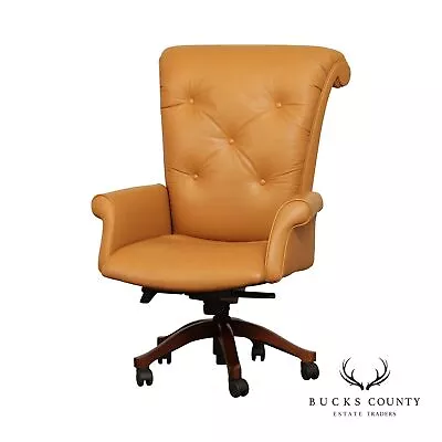 Leathercraft Tufted Leather Executive Office Armchair (J) • $1095