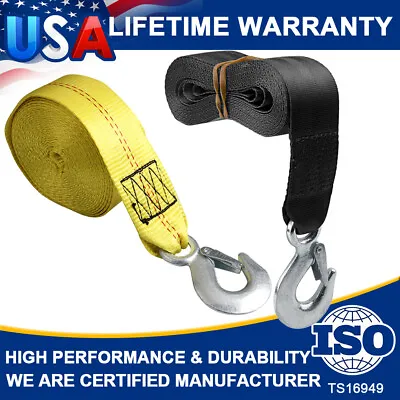 2  X20' Heavy Duty Boat Trailer 10000LB Car Winch Rope Strap WithSnap Hook Quick • $18.65
