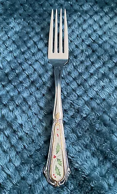 Lenox Holiday Motif Dinner Fork Flatware .... Preowned No Box • $15