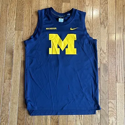 Nike Size M Michigan Wolverines Basketball Jersey Blue Yellow #0  • $24.99