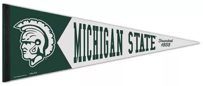 MICHIGAN STATE SPARTANS Retro-1950s-Style Premium Felt Collectors PENNANT • $17.99