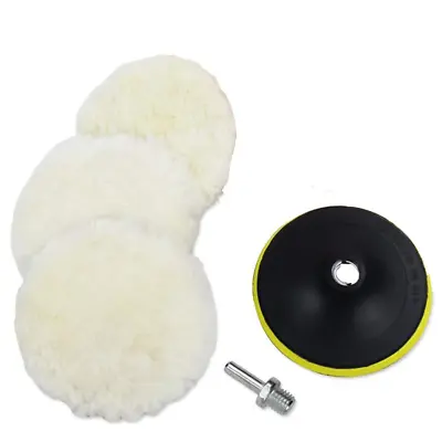 5Pcs 6 Inch （150Cm）Polishing Pads Polishing Waxing Buffing Pads Kits For Drill W • £12.69