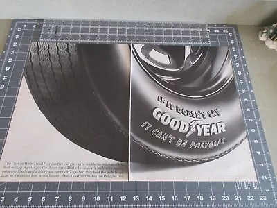 1969 Good Year Tires Custom Wide Tread Polyglas Tires 2-Pg Vintage Print Ad • $13.64